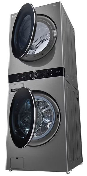 Tour de lavage tout-en-un 27 po, 5,2 pi³ / 7,4 pi³ Inox graphite - IA DD & TurboWash360