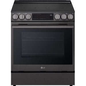Cuisinière électrique encastrable 30 po Inox noir InstaView