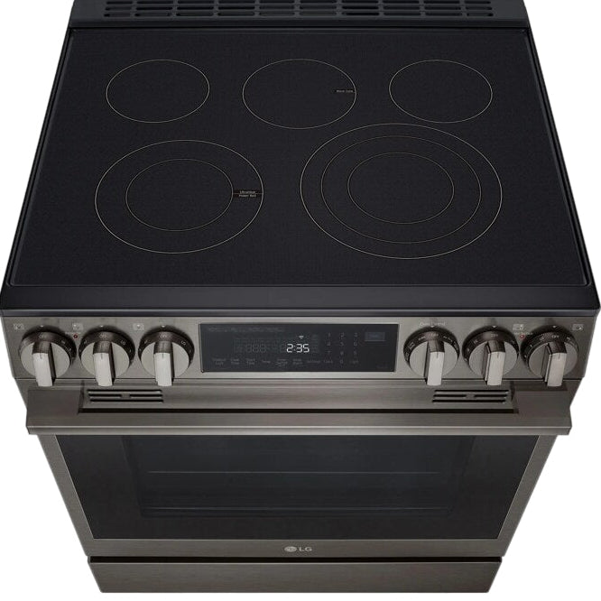 Cuisinière électrique encastrable 30 po Inox noir InstaView