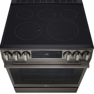 Cuisinière électrique encastrable 30 po Inox noir InstaView