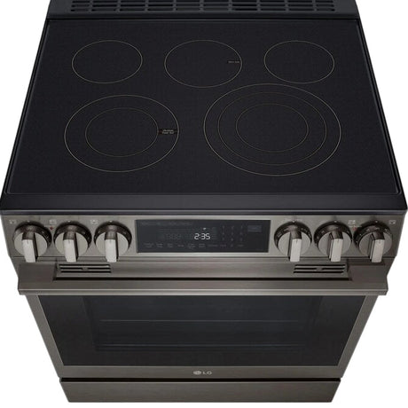 Cuisinière électrique encastrable 30 po Inox noir InstaView