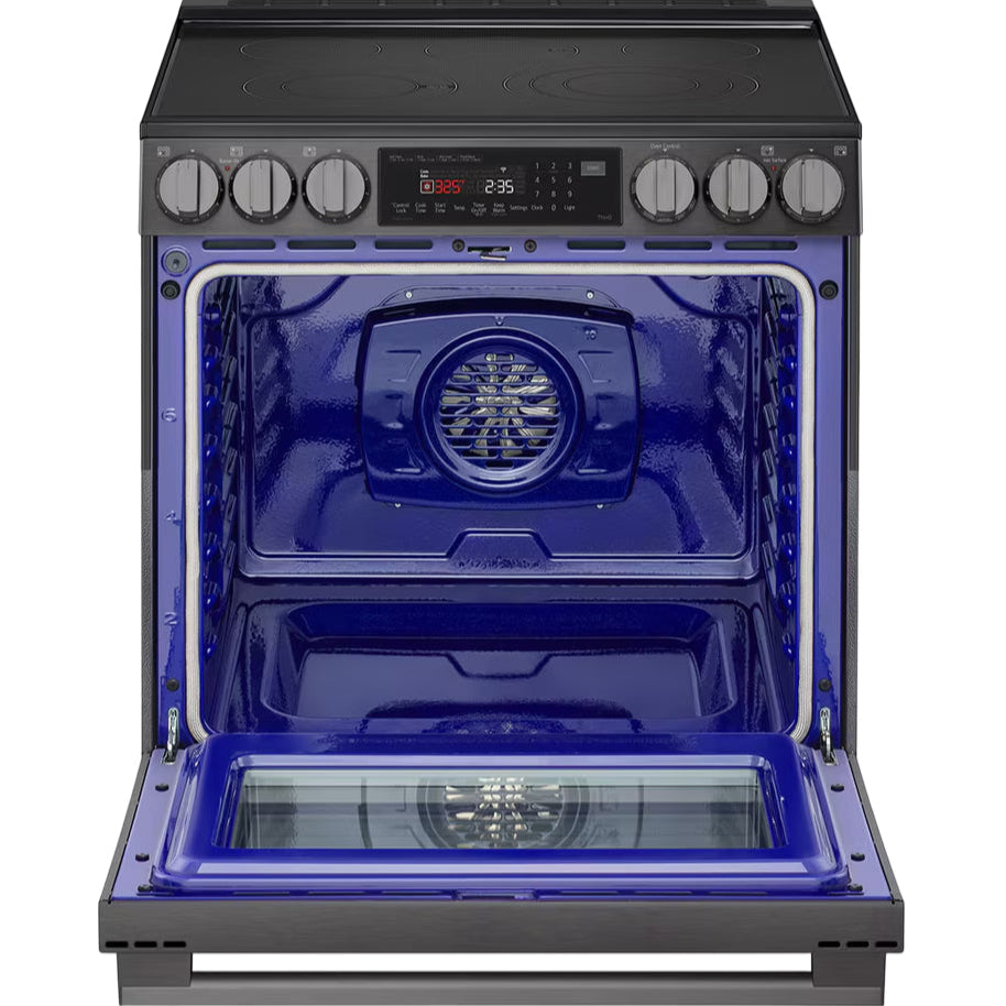 Cuisinière électrique encastrable 30 po Inox noir InstaView