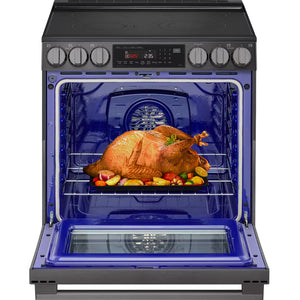 Cuisinière électrique encastrable 30 po Inox noir InstaView