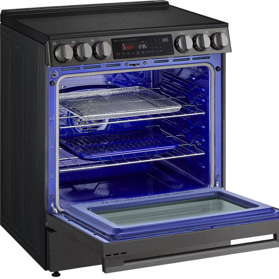 Cuisinière électrique encastrable 30 po Inox noir InstaView
