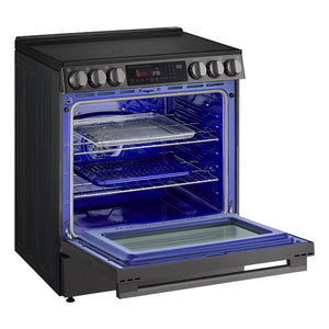 Cuisinière électrique encastrable 30 po Inox noir Convection ProBake InstaView