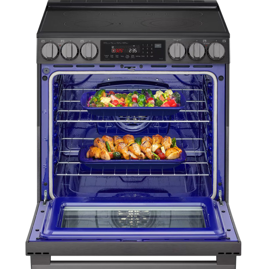 Cuisinière électrique encastrable 30 po Inox noir InstaView
