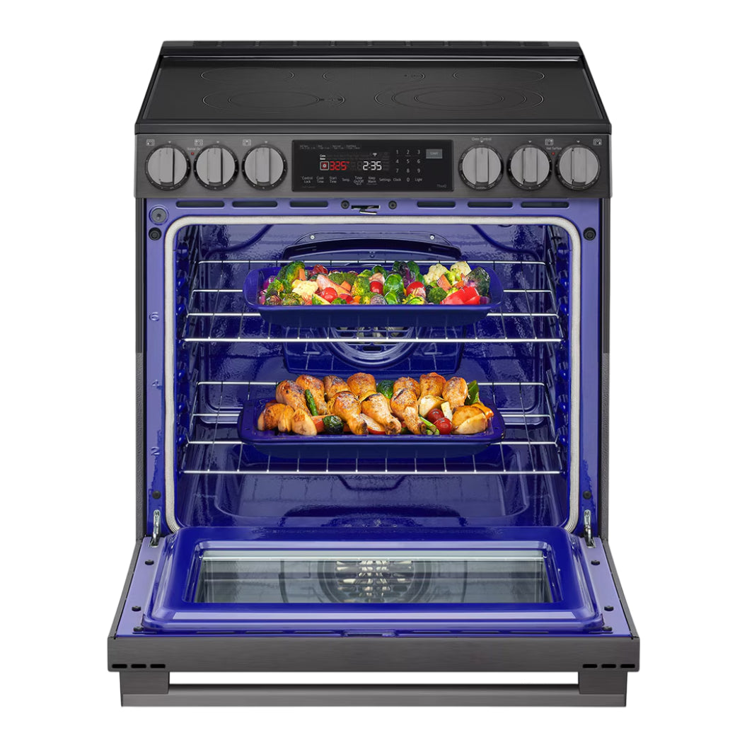 Cuisinière électrique encastrable 30 po Inox noir Convection ProBake InstaView