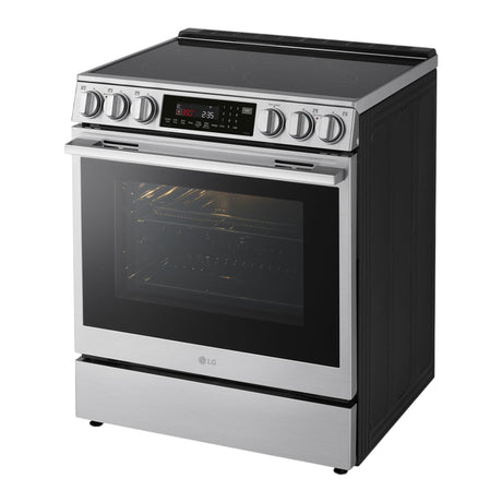 Cuisinière électrique encastrable 30 po, 6,3 pi³ Inox avec InstaView®, Convection ProBake® et Air sous vide