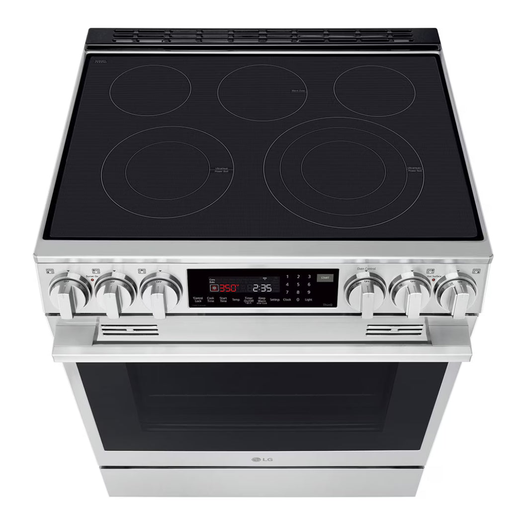 Cuisinière électrique encastrable 30 po Inox Intelligent avec InstaView