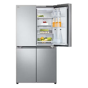 Réfrigérateur porte française à profondeur comptoir 36 po, 24 pi³ 4 portes Inox avec Wi-Fi et machine à glaçons