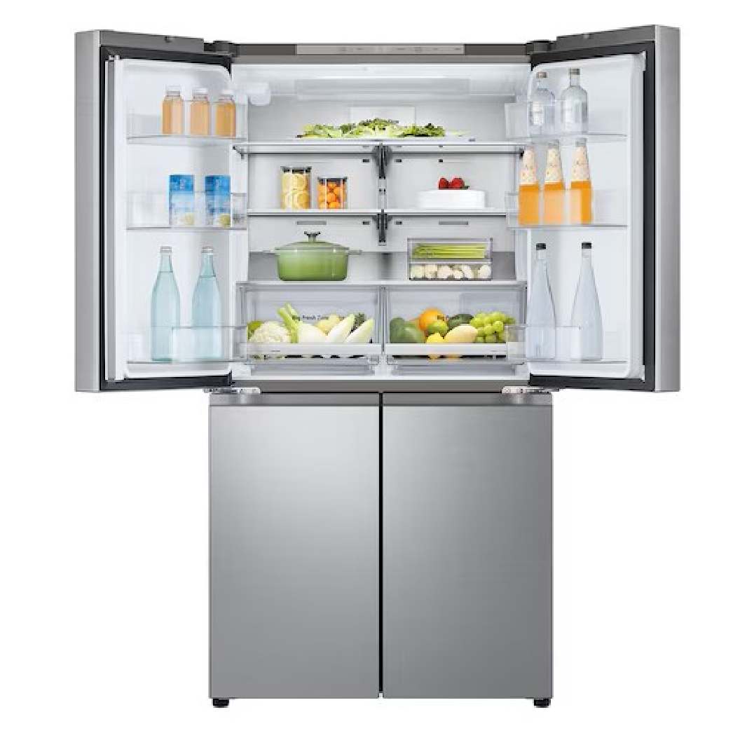 Réfrigérateur porte française à profondeur comptoir 36 po, 24 pi³ 4 portes Inox avec Wi-Fi et machine à glaçons