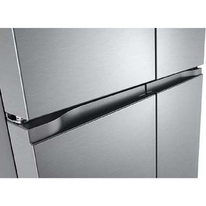 Réfrigérateur porte française 33 po, 18,6 pi³ 4 portes Inox à profondeur de comptoir