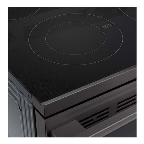 Cuisinière électrique 30 po, 6,3 pi³ Inox noir avec Air Fry et Wi-Fi
