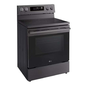 Cuisinière électrique 30 po, 6,3 pi³ Inox noir avec Air Fry et Wi-Fi