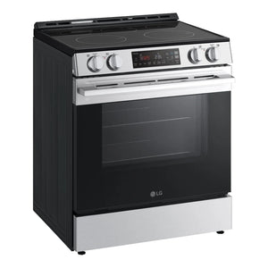 Cuisinière électrique encastrable 30 po, 6,3 pi³ Inox avec Éléments UltraHeat™ et fenêtre WideView™