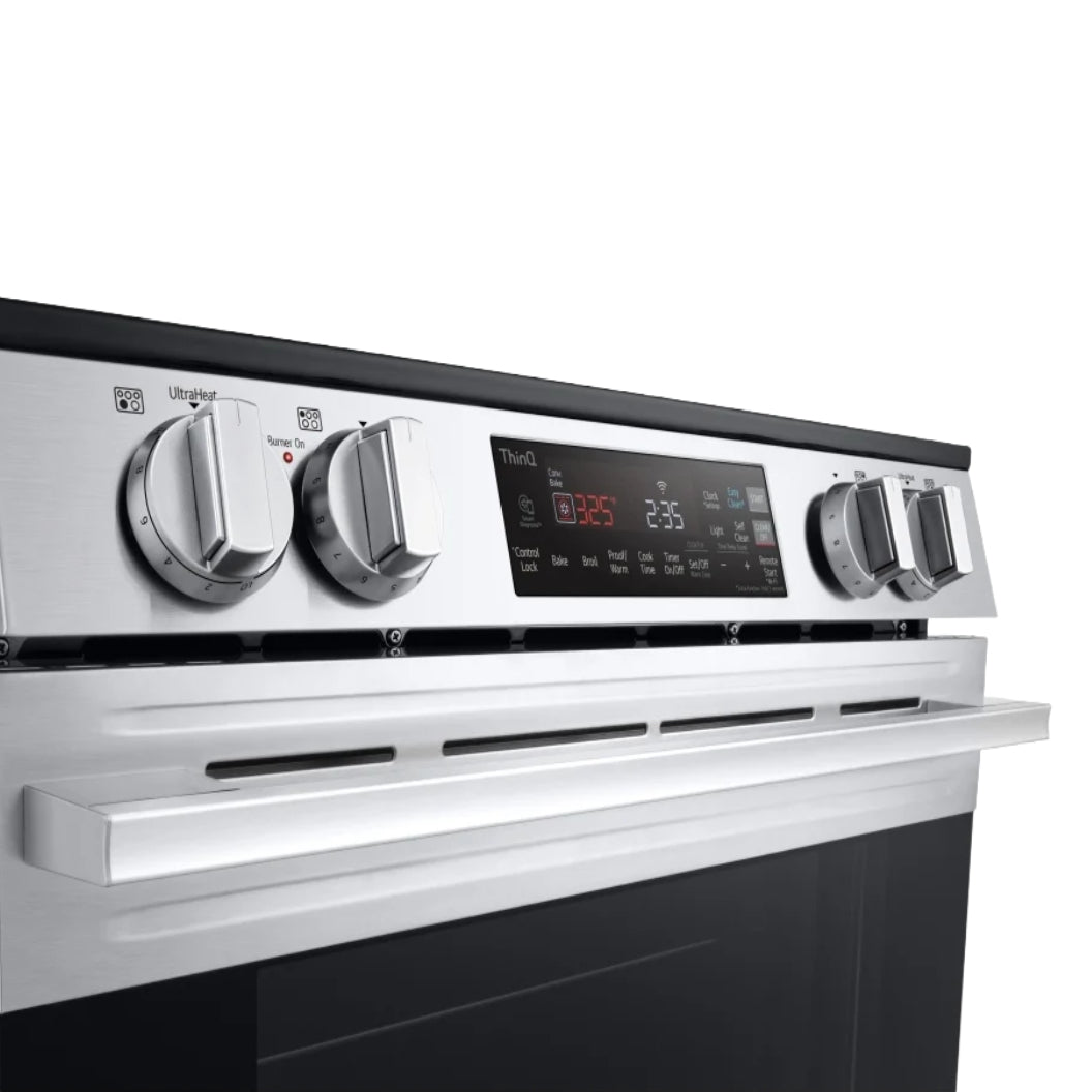 Cuisinière électrique encastrable 30 po, 6,3 pi³ Inox avec Éléments UltraHeat™ et fenêtre WideView™