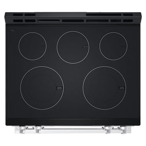 Cuisinière électrique encastrable 30 po, 6,3 pi³ Inox avec Éléments UltraHeat™ et fenêtre WideView™
