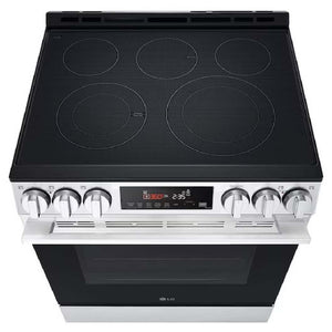 Cuisinière électrique 30 po, 6,3 pi³ Inox avec Air Fry