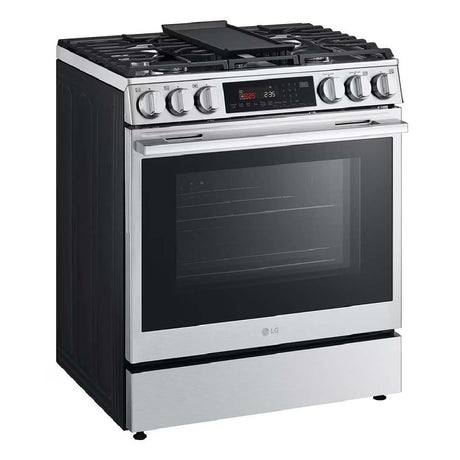 Cuisinière au gaz 30 po, 6,3 pi³ Inox avec Brûleur UltraHeat™, Convection ProBake® et Air Fry