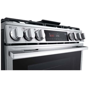 Cuisinière au gaz 30 po, 6,3 pi³ Inox avec Brûleur UltraHeat™, Convection ProBake® et Air Fry