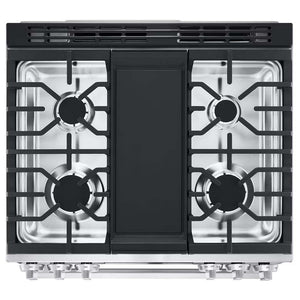 Cuisinière au gaz 30 po, 6,3 pi³ Inox avec Brûleur UltraHeat™, Convection ProBake® et Air Fry