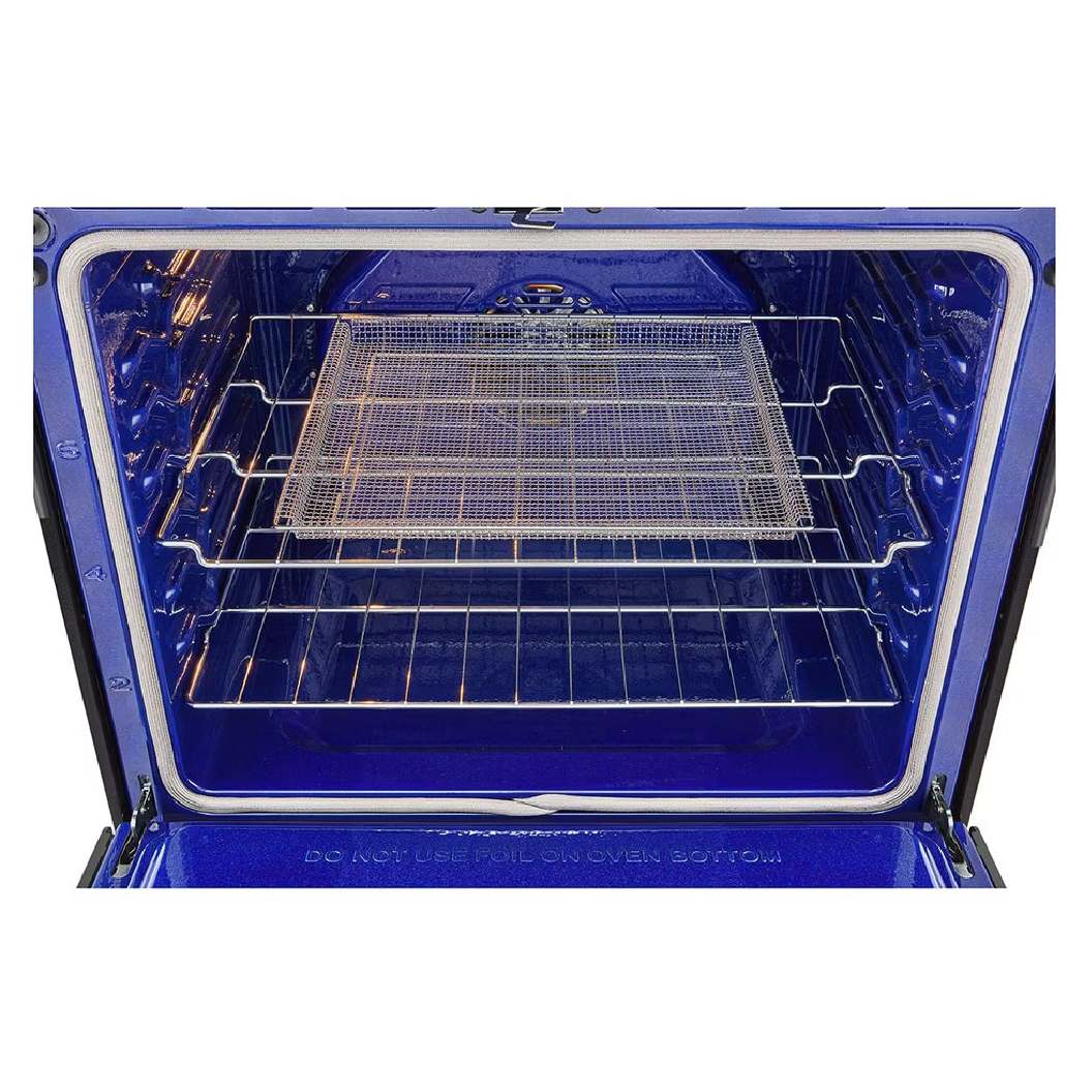 Cuisinière au gaz 30 po, 6,3 pi³ Inox noir avec Convection ProBake® et Air Fry