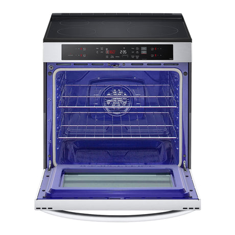 Cuisinière intelligente à induction 36 po 6,3 pi³ Inox Convection ProBake et friture à l'air