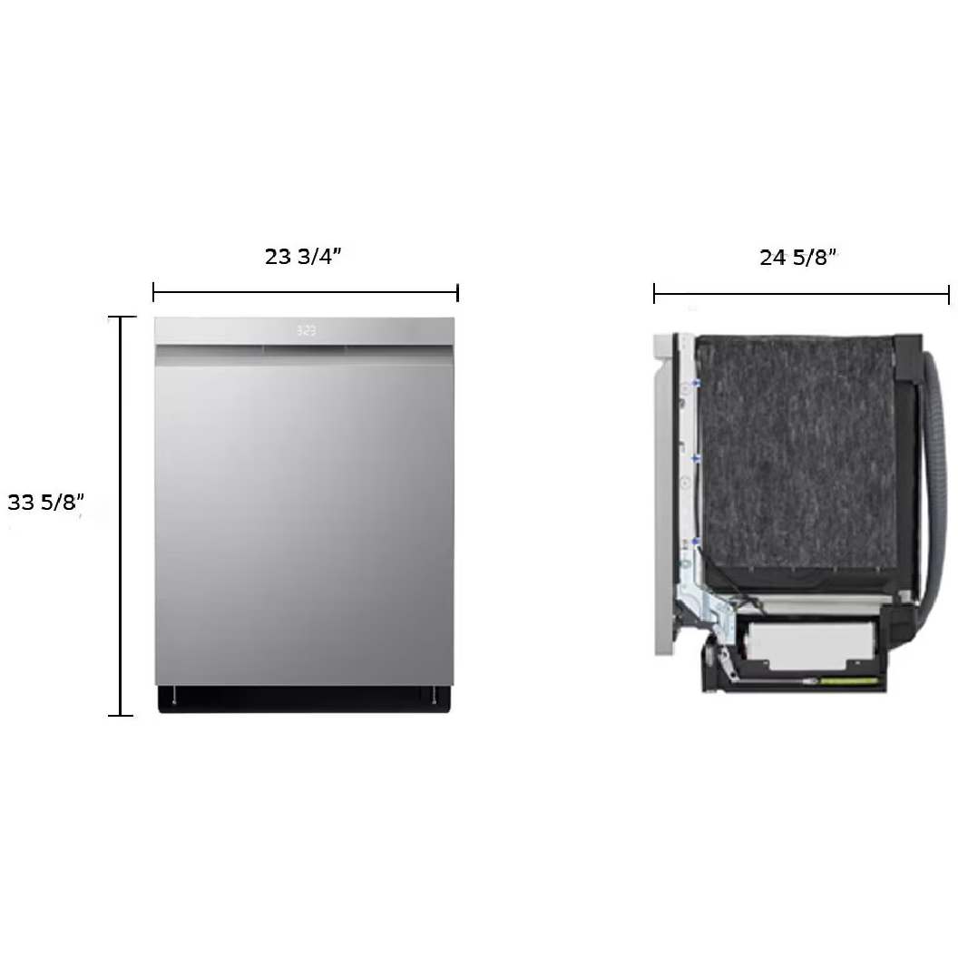Lave-vaisselle encastrable 24 po, 46 dBA Inox avec Wi-Fi