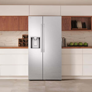 Réfrigérateur côte à côte 36 po, 27 pi³ Inox avec Wi-Fi