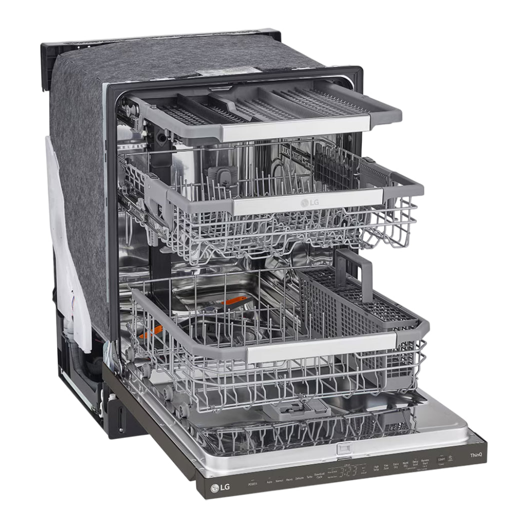 Lave-vaisselle encastrable 24 po 44 dBA Intelligent QuadWash Inox noir