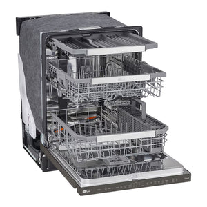 Lave-vaisselle encastrable 24 po 44 dBA Intelligent QuadWash Inox noir