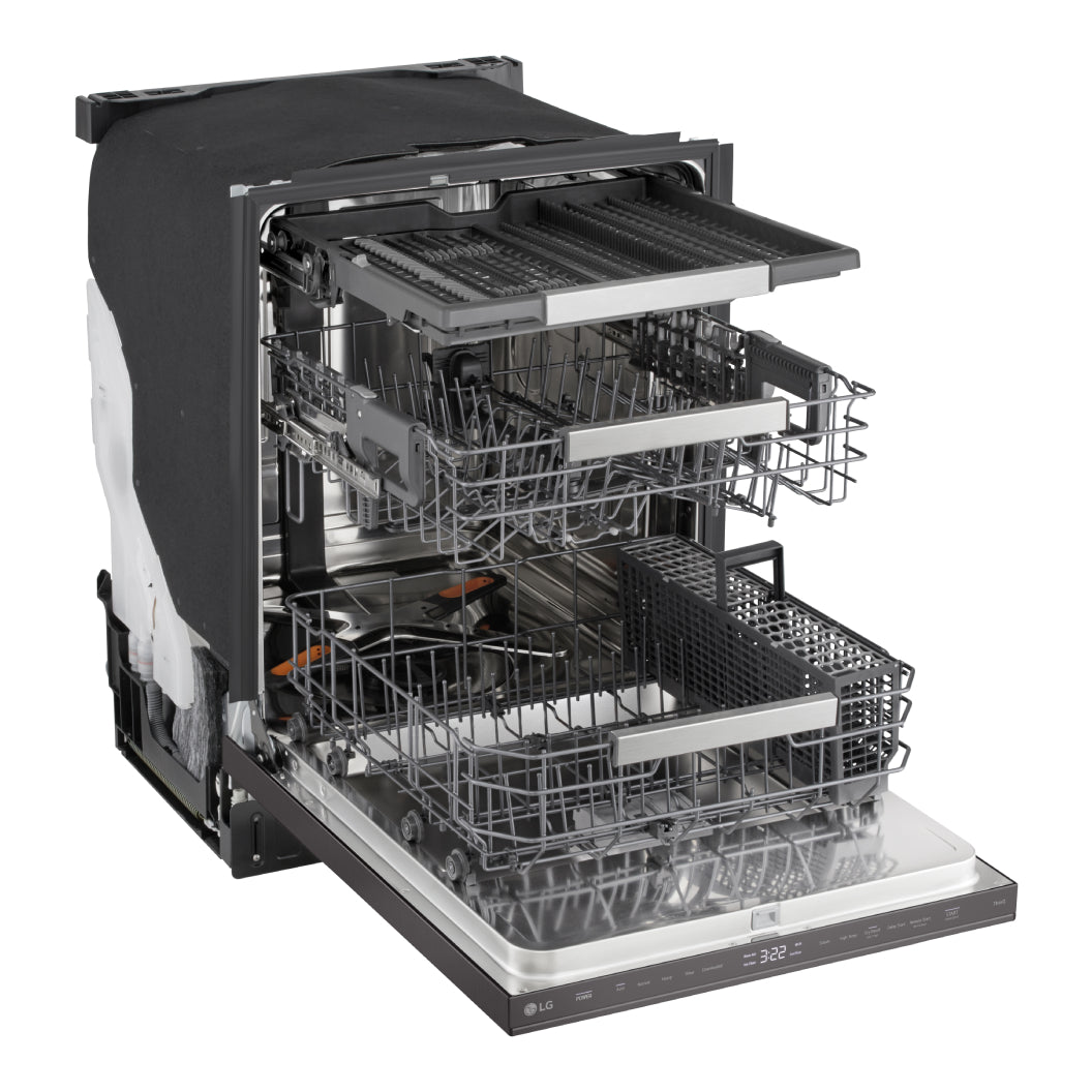 Lave-vaisselle encastrable 24 po, 44 dBA 3 paniers avec Quadwash™ et Wi-Fi