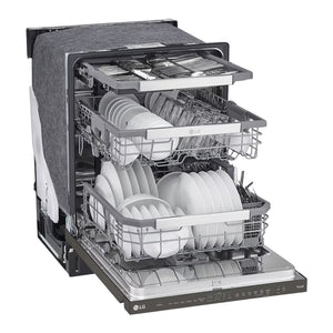 Lave-vaisselle encastrable 24 po 44 dBA Intelligent QuadWash Inox noir