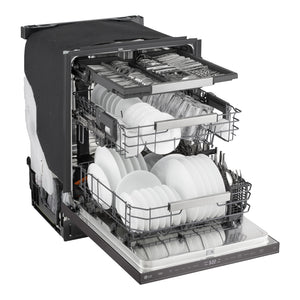 Lave-vaisselle encastrable 24 po, 44 dBA 3 paniers avec Quadwash™ et Wi-Fi