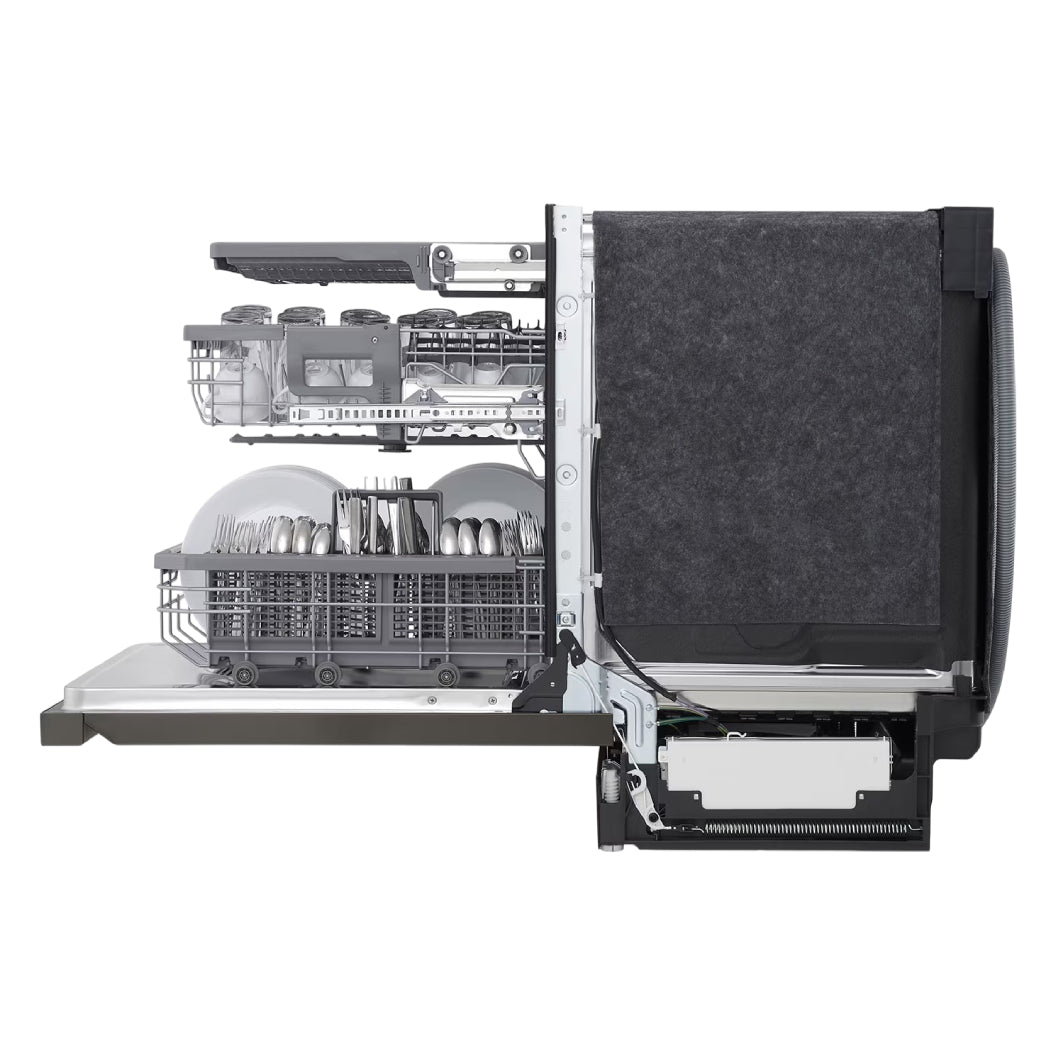 Lave-vaisselle encastrable 24 po 44 dBA Intelligent QuadWash Inox noir