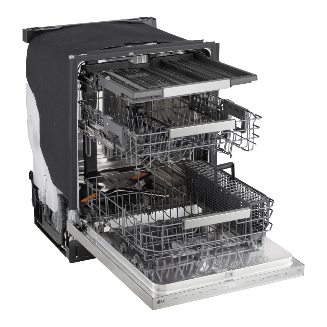 Lave-vaisselle encastrable 24 po, 44 dBA 3 paniers avec Quadwash™ et Wi-Fi