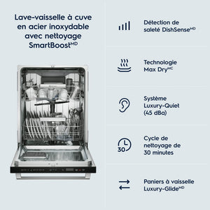 Lave-vaisselle encastrable 24 po