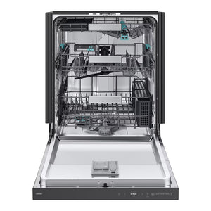 Lave-vaisselle intelligent encastrable 24 po. 38 dBA Inox avec AI Wash et StormWash+ - Bespoke