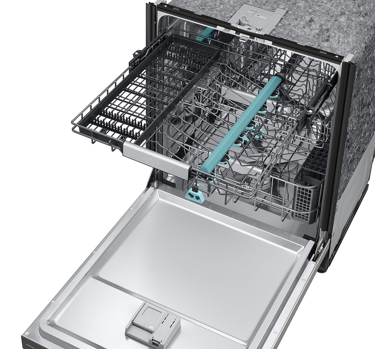 Lave-vaisselle intelligent encastrable 24 po. 38 dBA Inox avec AI Wash et StormWash+ - Bespoke