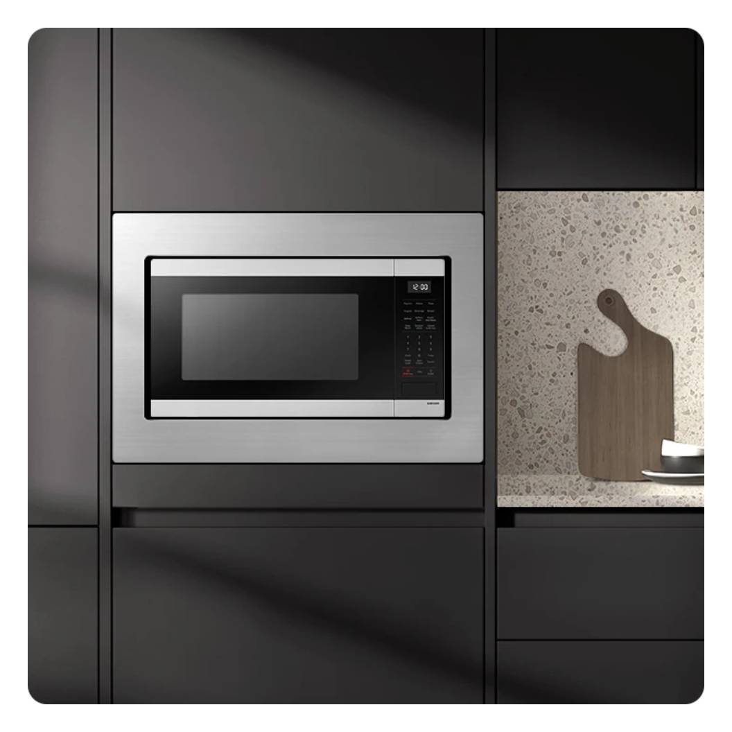 Micro-ondes de comptoir avec cuisson par capteur 1,9 pi³ 24 po noir mat