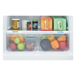 Réfrigérateur congélateur supérieur 30 po, 18,2 pi³ Blanc avec EvenTemp™
