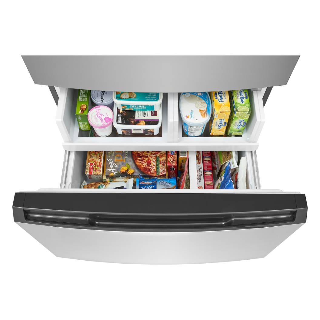Réfrigérateur porte française 36 po. 4 portes - inox