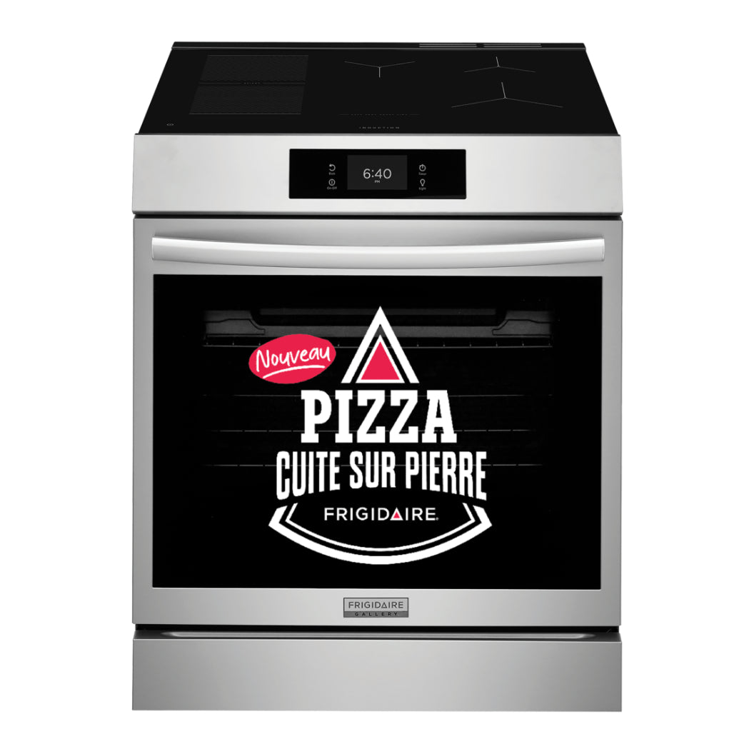 Cuisinière électrique encastrable option pizza 30 po Inox Air Fry & 5 éléments