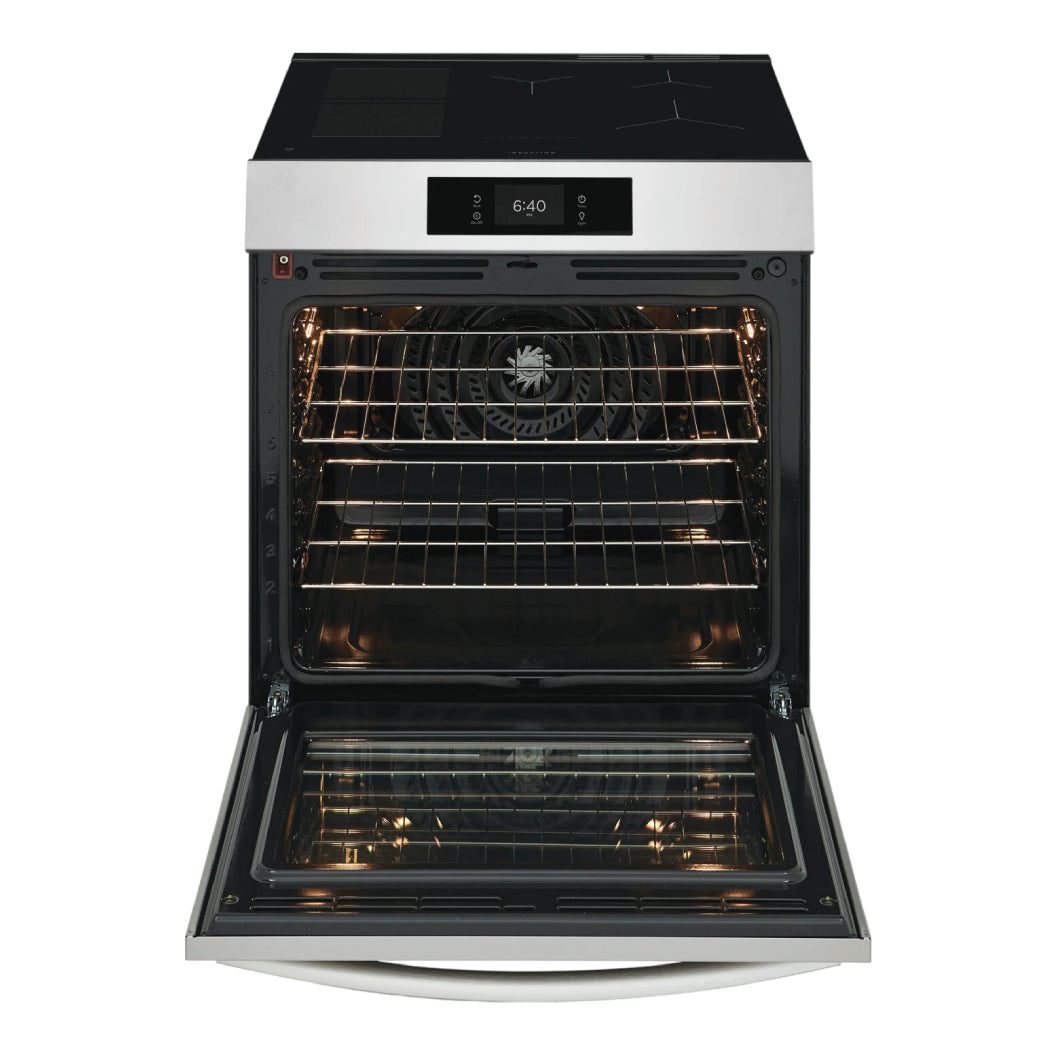 Cuisinière à induction option pizza 30 po inox