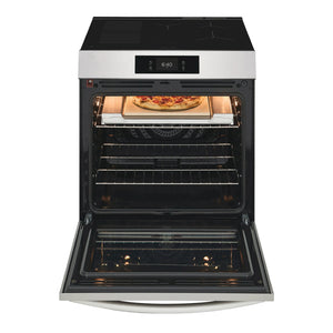 Cuisinière à induction option pizza 30 po inox