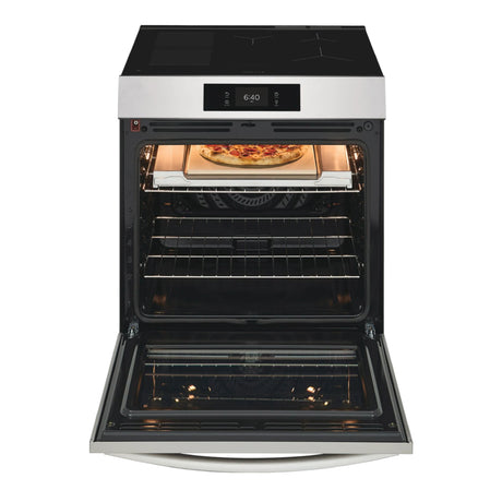 Cuisinière à induction option pizza 30 po inox