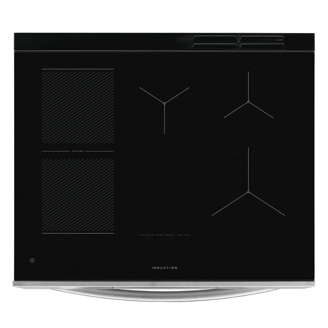 Cuisinière à induction option pizza 30 po inox