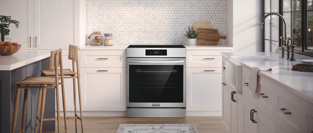 Cuisinière à induction option pizza 30 po inox