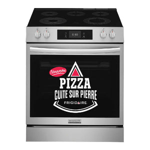 Cuisinière électrique encastrable option pizza 30 po Inox Air Fry & 5 éléments