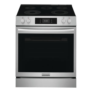 Cuisinière électrique option pizza encastrable 30 po 6,2 pi³à 5 brûleurs Inox